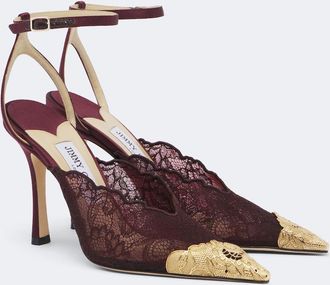 Jimmy Choo London Salones Faiz de encaje