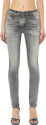 Diesel Dames/Dames 2015 Babhila Skinny Jeans (Zwart/Grijs)