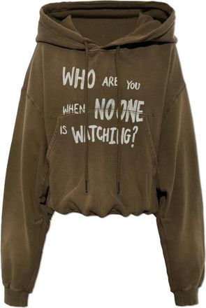 R13 Oversized Hoodie - Dames - Hoodies - Groen - S - Katoen - Hoodies & sweatvesten