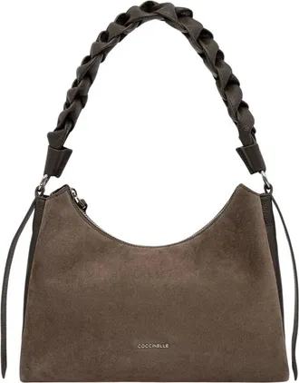 Coccinelle Boheme Suede Bimaterial Hobo - Bags - Mujer - Verde - ONE SIZE