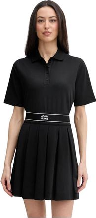 Joop Talena Polo Top - Dames - Korte kleedjes - Zwart - XS - Katoen - Kleedjes