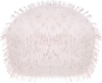 Cesare Gaspari Faux Fur Wintermuts - Dames - Accessoires - Wit - Maat: ONE Size Leer