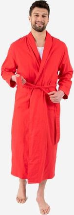 Leveret Mens Flannel Robe, 100% Cotton in Red at Nordstrom, Size Xxx-Large