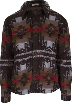 Faherty Giacca-camicia a fantasia - Marrone