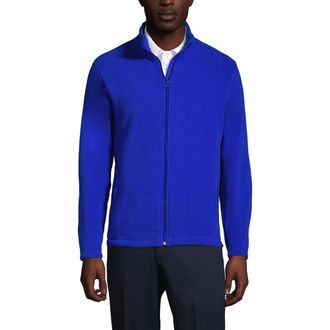 Lands End Full-Zip Mid-Weight Fleece Jacket in Cobalt at Nordstrom, Size Xx-Large