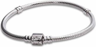 Pandora Moments Barrel Clasp Snake Chain Bracelet
