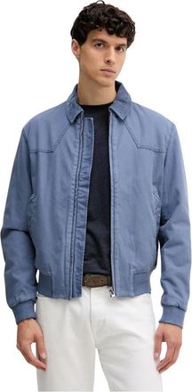 Benetton Corduroy Collar Jacket - Heren - Jassen - Blauw - Maat: XL Corduroy