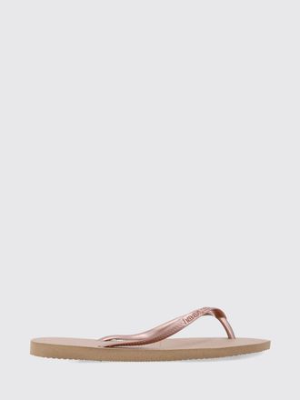 Havaianas Sandali infradito Slim in gomma con tacco basso e logo tono su tono