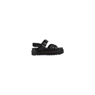 Dr. Martens Flat Sandals, female, Black, Size: 10 US Voss II Athena Sandals