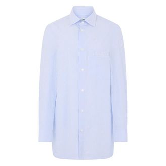 Maison Margiela Shirts, female, Blue, Size: XS Long Sleeve Shirt with Buttons