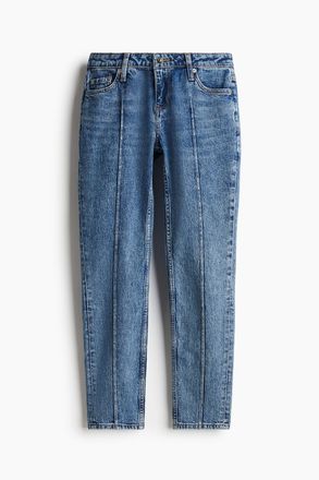 H&M Slim Straight Low Ankle Jeans - Blue