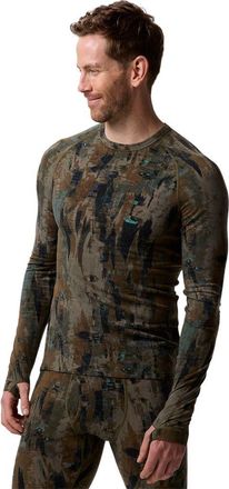 Backcountry Cedars Rws Merino Lt-Wt Baselayer Crew Top - Mens in Camo Pendula Print at Nordstrom, Size Small