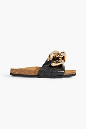 サンダル・ミュール JW ANDERSON Women Sandals LF0055LA0240 888 NAVY JW Anderson chain-heel Strappy Sandals | Black | FARFETCH