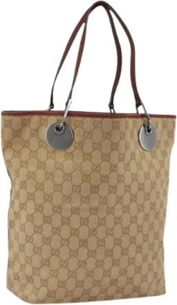Gucci Pre-owned Tote Bags, female, Beige, Size: ONE SIZE Pre-owned Vintage Tote Bag