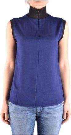 Jacob Cohen Mouwloze Top - Dames - Tops zonder mouwen - Blauw - S - Katoen - Tops