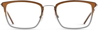 MOREL Mens Lightec Omicron 29 30179L Eyeglasses In Brown Fade To Grey