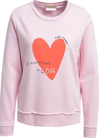 Smith & Soul Sweatshirt SMITH & SOUL, Damen, Gr. XXL, sugar, Sweatware, Obermaterial: 70% Baumwolle, 20% Modal, 10% Polyester, bedruckt, unifarben mit Farbeinsatz,