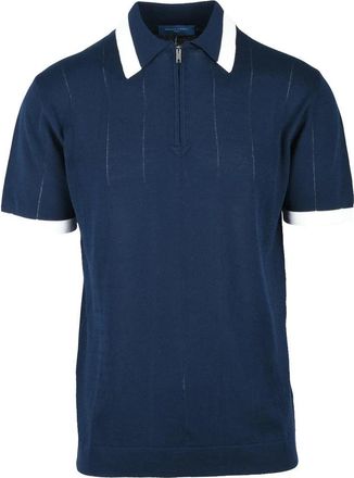 Daniele Fiesoli Knitted Cotton Polo - Blue