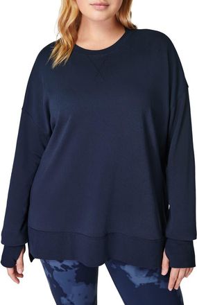 Sweaty Betty After Class Sweatshirt in Navy Blue at Nordstrom, Size X-Small