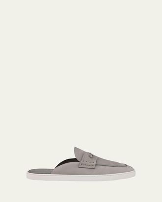 Christian Louboutin Mens Chanme Leather Slides