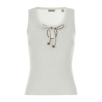 Burberry Dames, Tops, Wit, Maat: M Katoen
