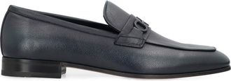 Ferragamo Black Leather Loafers