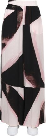 Alexander McQueen Brushstroke Graphic Pants-Donna