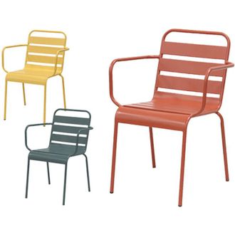 Made in Italy Made In Italy - sedie gdlc acciaio fly colors terracotta