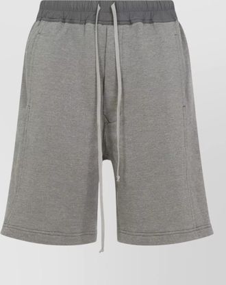 Rick Owens wide pusher shorts low crotch fleece