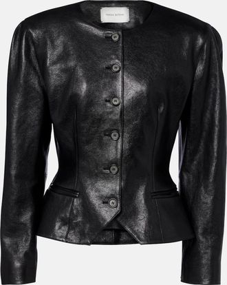 Magda Butrym Peplum leather jacket
