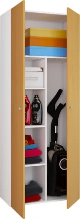 ebuy24 Gabinete De Limpieza De Gabinete De Escoba De Madera Vandol K 70x178x40 - Vcm