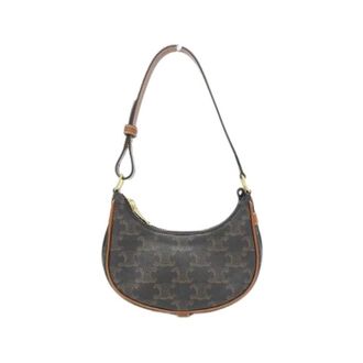 Celine Pre-owned Shoulder Bags, female, Brown, Size: ONE SIZE Pre-owned Mini Ava Triomphe Canvas Handbag