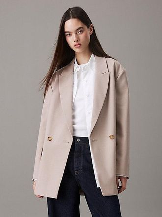 Calvin Klein Relaxte Double-Breasted Blazer