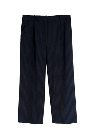 Veronica Beard Navy Pinstripe Trousers Size XL