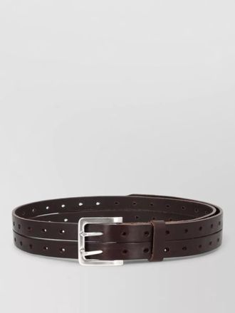 Our Legacy split leather belt smooth finish design