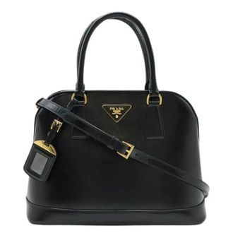 Prada Pre-owned Handbags, female, Black, Size: ONE SIZE Pre-owned Vintage Shoulder Bag