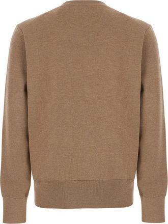 Ami AMI de Coeur Wool and Cashmere Sweater - Beige