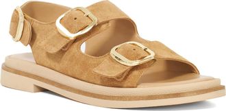Dune London Womens Ladies Luckles - Triple Buckle Sandals - Sand Suede - Size UK 5