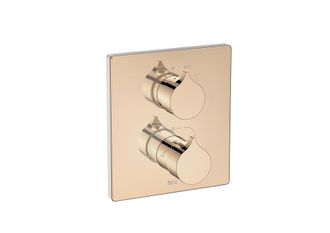 Roca Roca A5a0c3arg0 Insignia Grifo Termost&aacute;tico Empotrable Para Ba&ntilde;o-ducha Con Desviador-regulador De Caudal Oro Rosa - Ref: A5a0c3arg0