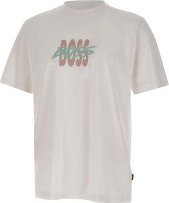 HUGO BOSS Te-Bass T-shirt - Heren - T-shirts - Wit - L - Katoen - Tops