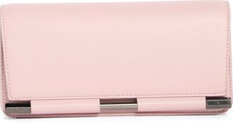 BCBGeneration Bar Hardware Faux Leather Clutch in Pink at Nordstrom Rack