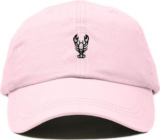 Dalix Lobster Dad Cap in Washed Pink at Nordstrom