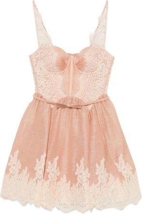 Zimmermann Lace-trim Panelled Mini Dress