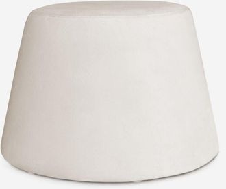Linea Paralela Puf diseño beige Ø46X33CM