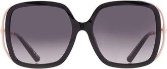 Coach Grey Gradient Square Ladies Sunglasses HC8423U 50023C 56