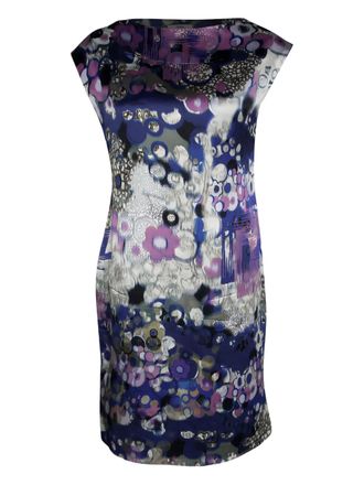 Erdem abstract-pattern print dress - Blue