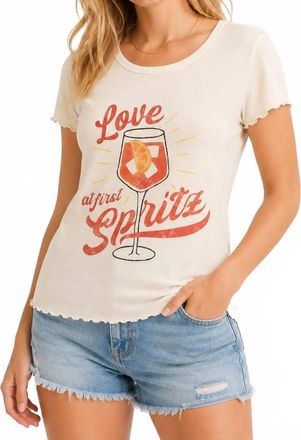 Chaser Love At First Spritz Tee In Starry White