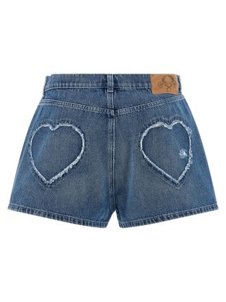 Moschino Womens Blue Cotton Bermuda Shorts