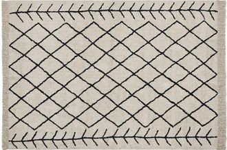 Beliani Rug BOZKIR Beige 160 x 230 cm Cotton