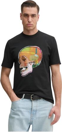 Paul Smith Bedruikt Katoenen T-shirt - Heren - T-shirts - Zwart - S - Katoen - Tops